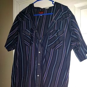 Men's Plains Western Wear Shirt - Large